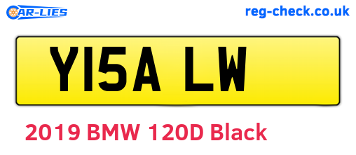Y15ALW are the vehicle registration plates.