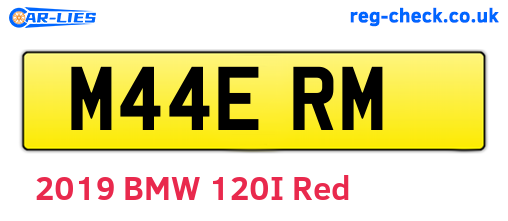 M44ERM are the vehicle registration plates.