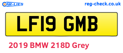LF19GMB are the vehicle registration plates.
