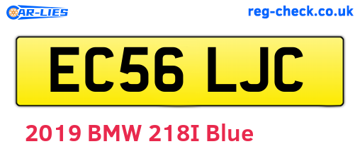 EC56LJC are the vehicle registration plates.