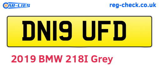 DN19UFD are the vehicle registration plates.
