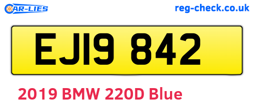 EJI9842 are the vehicle registration plates.