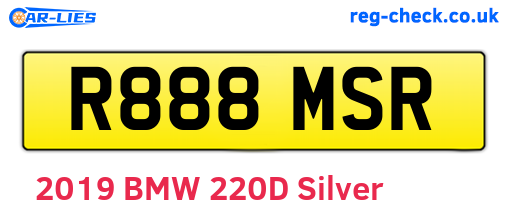 R888MSR are the vehicle registration plates.