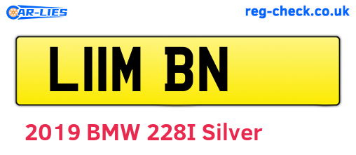 L11MBN are the vehicle registration plates.