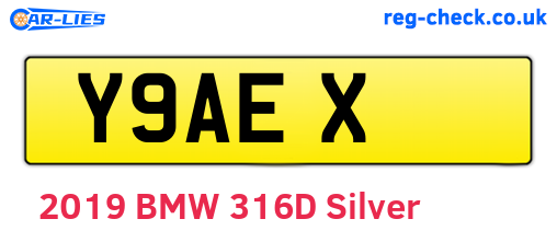 Y9AEX are the vehicle registration plates.