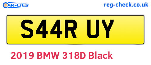 S44RUY are the vehicle registration plates.