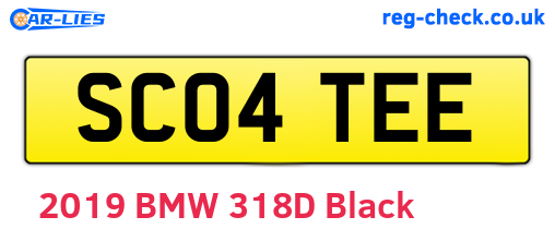SC04TEE are the vehicle registration plates.