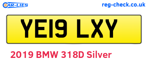 YE19LXY are the vehicle registration plates.
