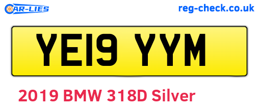 YE19YYM are the vehicle registration plates.