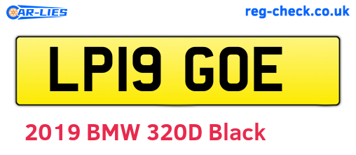 LP19GOE are the vehicle registration plates.