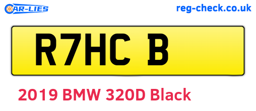 R7HCB are the vehicle registration plates.