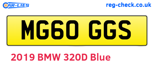 MG60GGS are the vehicle registration plates.