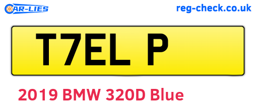 T7ELP are the vehicle registration plates.