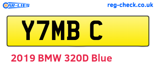 Y7MBC are the vehicle registration plates.