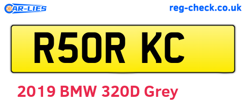 R50RKC are the vehicle registration plates.