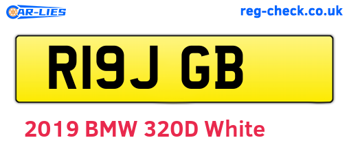 R19JGB are the vehicle registration plates.
