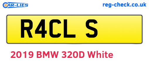 R4CLS are the vehicle registration plates.