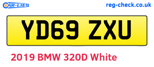 YD69ZXU are the vehicle registration plates.