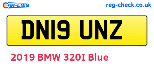 DN19UNZ are the vehicle registration plates.