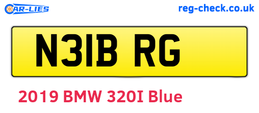N31BRG are the vehicle registration plates.