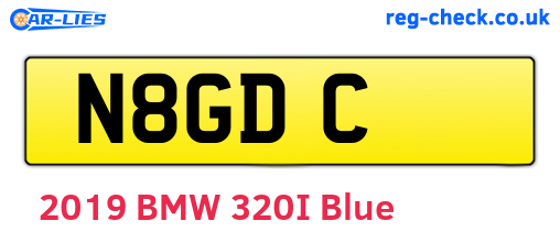N8GDC are the vehicle registration plates.