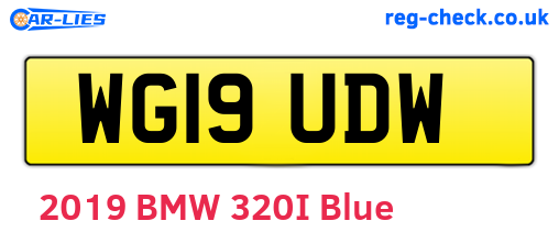 WG19UDW are the vehicle registration plates.