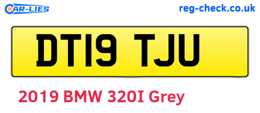 DT19TJU are the vehicle registration plates.