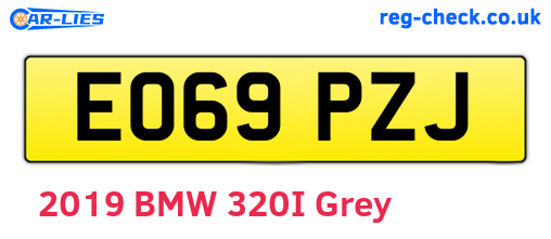 EO69PZJ are the vehicle registration plates.