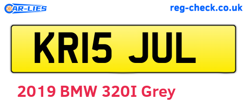 KR15JUL are the vehicle registration plates.