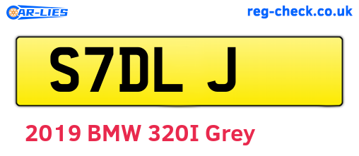 S7DLJ are the vehicle registration plates.