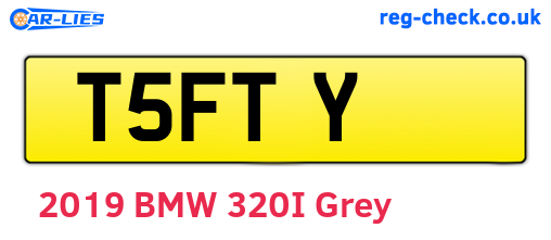 T5FTY are the vehicle registration plates.