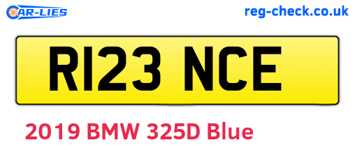 R123NCE are the vehicle registration plates.