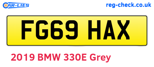 FG69HAX are the vehicle registration plates.