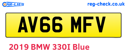 AV66MFV are the vehicle registration plates.