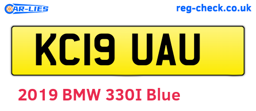 KC19UAU are the vehicle registration plates.