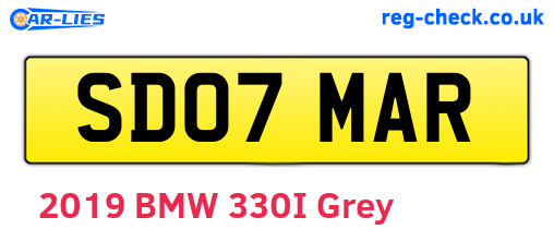 SD07MAR are the vehicle registration plates.