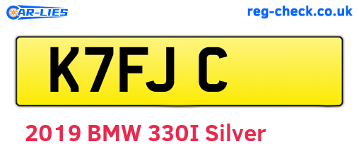 K7FJC are the vehicle registration plates.