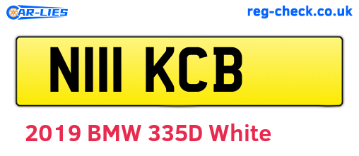 N111KCB are the vehicle registration plates.
