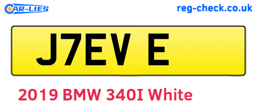 J7EVE are the vehicle registration plates.