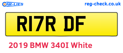 R17RDF are the vehicle registration plates.