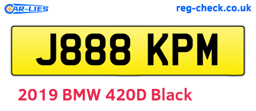 J888KPM are the vehicle registration plates.