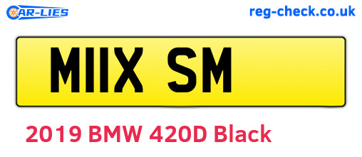 M11XSM are the vehicle registration plates.