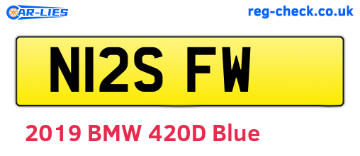 N12SFW are the vehicle registration plates.
