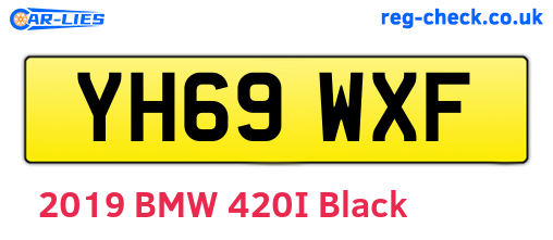 YH69WXF are the vehicle registration plates.