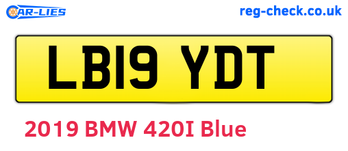 LB19YDT are the vehicle registration plates.