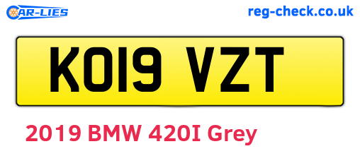 KO19VZT are the vehicle registration plates.