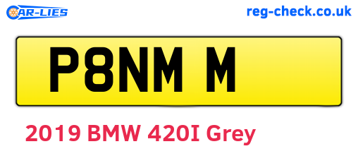 P8NMM are the vehicle registration plates.