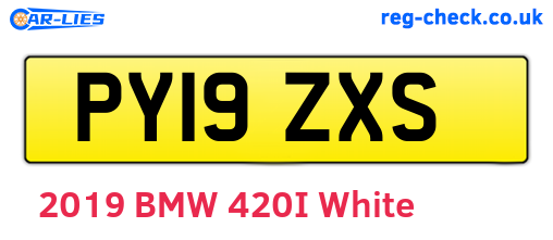 PY19ZXS are the vehicle registration plates.