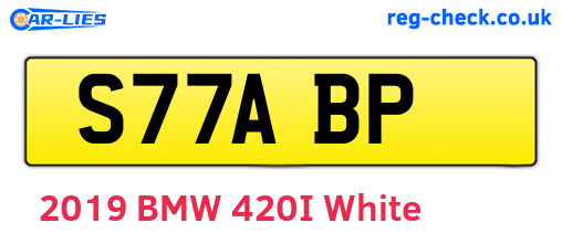 S77ABP are the vehicle registration plates.