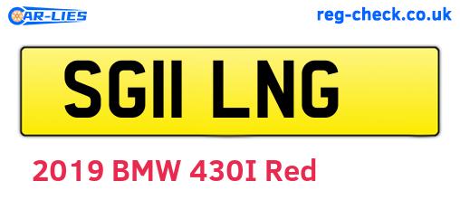 SG11LNG are the vehicle registration plates.